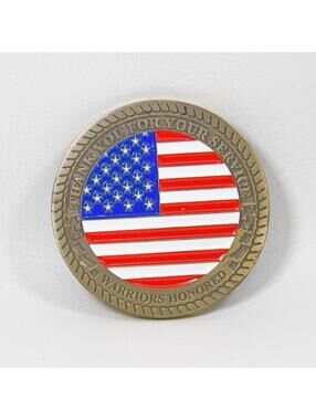 Military Challenge Coin Thank You for Your Service Warriors Honored Appreciation
